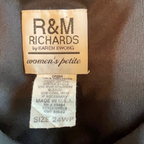 R & M Richard’s Size 24WP Printed Dress With Jacket - Picture 9 of 14